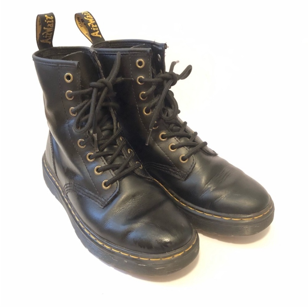 Dr. Martens Zavala Leather Combat Boots - Picture 3 of 8